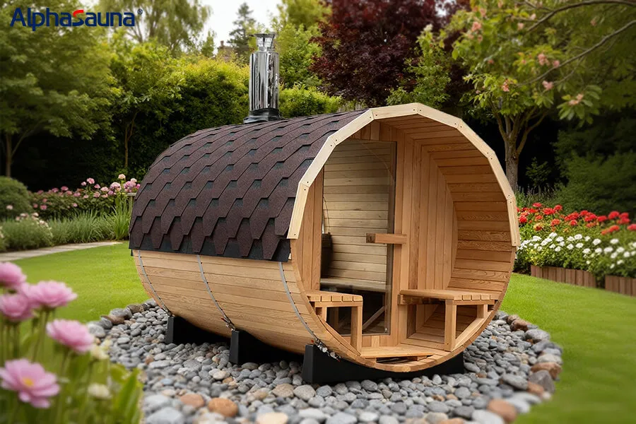 Alphasauna_best_outdoor_sauna_water_seepage_solution