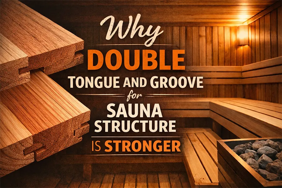 Why Double Cedar Tongue and Groove for Sauna Structure is Stronger